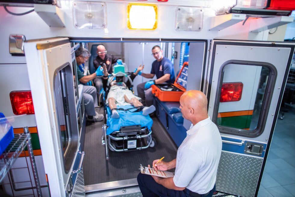 Rescue Truck inside the Gordon Center